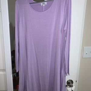 longsleeve lavender piko dress